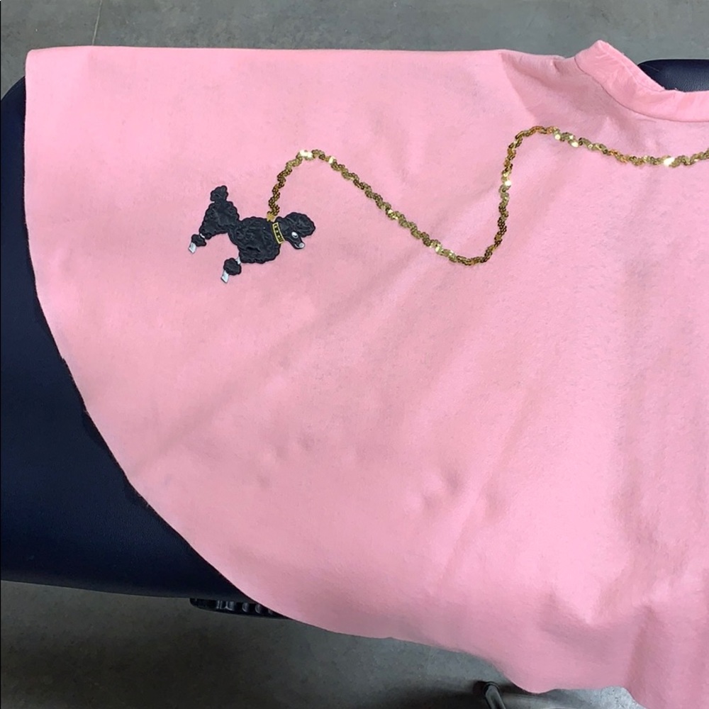 Handmade pink felt 50’s Poodle Skirt!